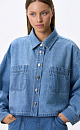 Cropped denim shirt - BRUSNIKA. Women clothes
