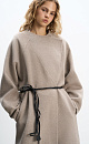 Wool coat with an asymmetrical lapel - BRUSNIKA. Women clothes