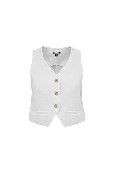 100% linen vest - BRUSNIKA Women Clothes