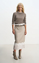 Longsleeve shirt with contrasting cuffs and collar - BRUSNIKA. Women clothes
