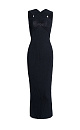 Midi dress with crossed neckline - BRUSNIKA. Women clothes
