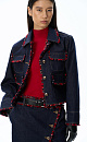 Denim jacket with fringe - BRUSNIKA. Women clothes