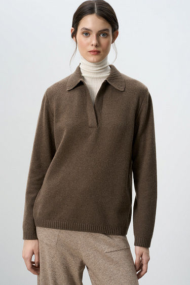Polo jumper - BRUSNIKA Women Clothes