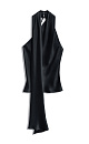 Satin top with a scarf - BRUSNIKA. Women clothes