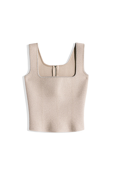 Short lurex corset - BRUSNIKA Women Clothes