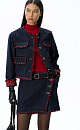 Denim jacket with fringe - BRUSNIKA. Women clothes
