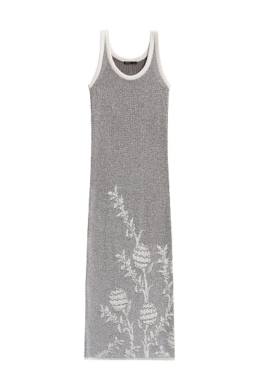 Maxi dress with an ornament - BRUSNIKA Women Clothes