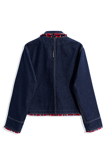 Denim jacket with fringe - BRUSNIKA Women Clothes