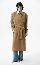 Double-breasted suede trench coat - BRUSNIKA. Women clothes