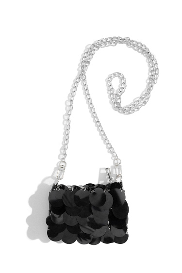 Mini bag with black sequins - BRUSNIKA Women Clothes
