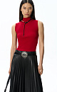 Faux leather pleated skirt - BRUSNIKA. Women clothes