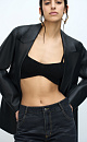 Cashmere and wool blend crop top - BRUSNIKA. Women clothes
