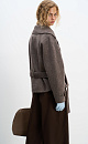 Short trench coat made of wool - BRUSNIKA. Women clothes