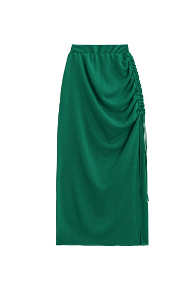Draped Maxi Skirt - BRUSNIKA Women Clothes