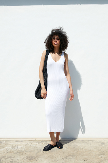 Midi summer dress - BRUSNIKA Women Clothes