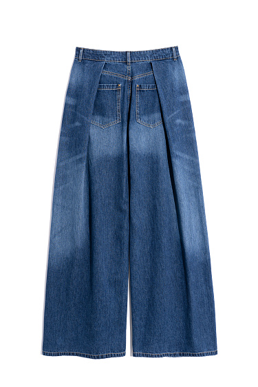 Wide jeans with pleats - BRUSNIKA Women Clothes