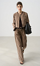 High-waisted corduroy trousers - BRUSNIKA. Women clothes