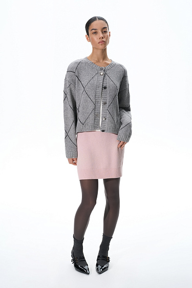Cashmere and wool mini skirt - BRUSNIKA Women Clothes