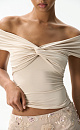 Off-the-shoulder top - BRUSNIKA. Women clothes