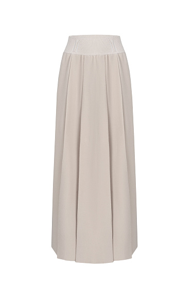 Pleated Maxi Skirt - BRUSNIKA Women Clothes