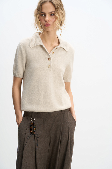 Fox Down Polo - BRUSNIKA Women Clothes