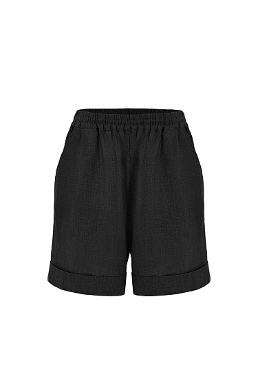 Loose fit linen shorts - BRUSNIKA Women Clothes