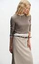 Longsleeve shirt with contrasting cuffs and collar - BRUSNIKA. Women clothes