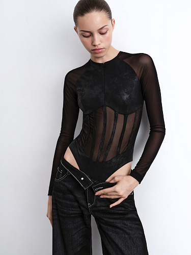 Biflex and mesh bodysuits - BRUSNIKA Women Clothes
