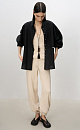 Knitted trousers made of cotton - BRUSNIKA. Women clothes