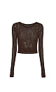 Knitted mesh top - BRUSNIKA. Women clothes