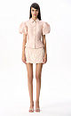 Jacquard jacket with a Basque - BRUSNIKA. Women clothes