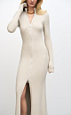 Dress with front slit - BRUSNIKA. Women clothes