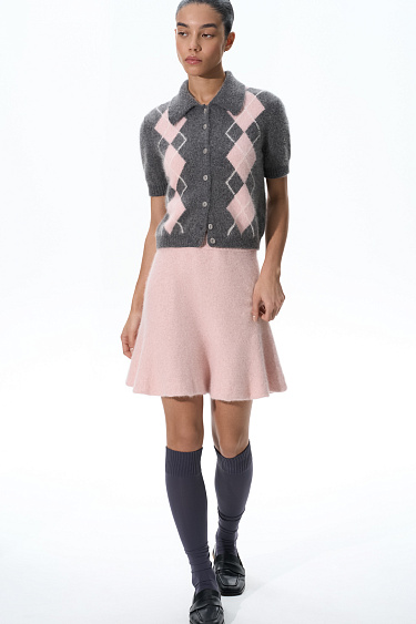 Mini skirt made of fox fur - BRUSNIKA Women Clothes