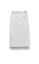 Asymmetrical denim Skirt - BRUSNIKA. Women clothes