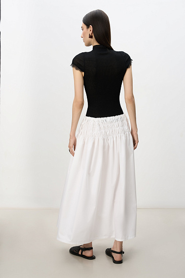 Skirt with gathered detail - BRUSNIKA Women Clothes