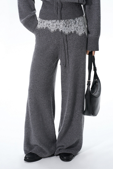 Raccoon fur trousers - BRUSNIKA Women Clothes