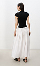 Skirt with gathered detail - BRUSNIKA. Women clothes
