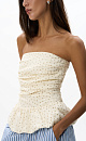 Polka dot corset with peplum - BRUSNIKA. Women clothes