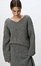 Short alpaca wool jumper - BRUSNIKA. Women clothes