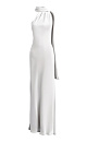 Satin dress with a scarf - BRUSNIKA. Women clothes