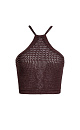 Knitted top with straps - BRUSNIKA. Women clothes