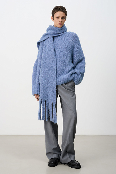 Jumper with scarf - BRUSNIKA Women Clothes