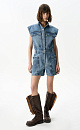 Denim overall with large pockets - BRUSNIKA. Women clothes