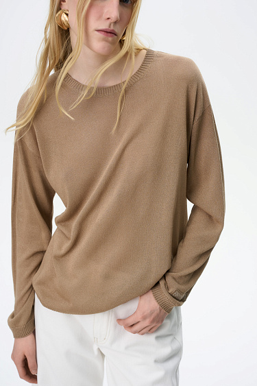 Dropped shoulder jumper - BRUSNIKA Women Clothes
