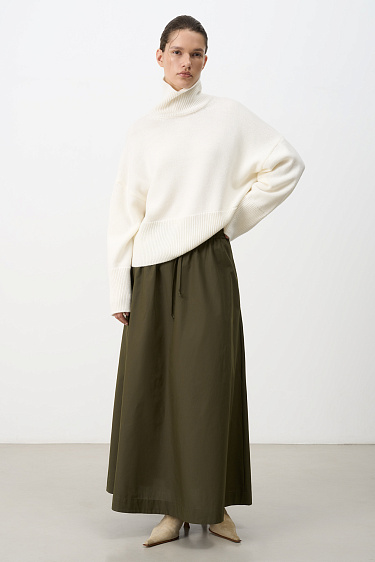 Cotton maxi skirt - BRUSNIKA Women Clothes