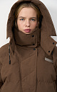 Down jacket with a stand-up collar and zippered hood - BRUSNIKA. Women clothes