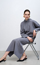 Knitted skirt with back slit - BRUSNIKA. Women clothes