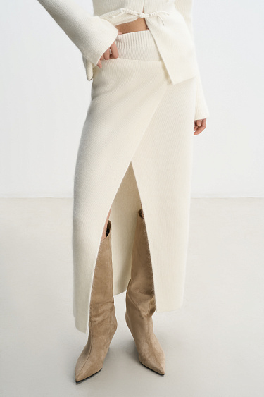 Raccoon down skirt - BRUSNIKA Women Clothes