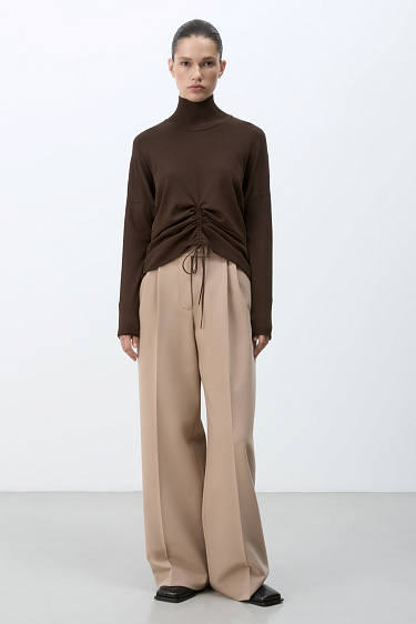 Turtleneck with drawstring - BRUSNIKA Women Clothes