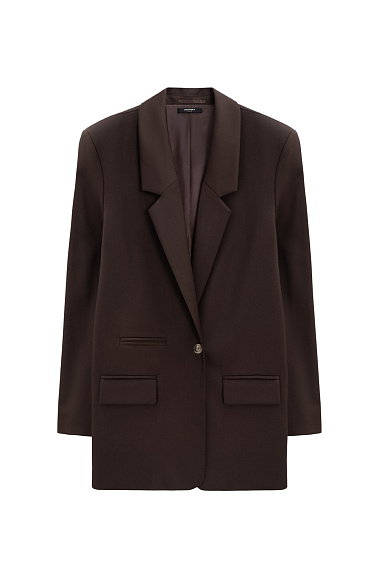 Basic side slits blazer - BRUSNIKA Women Clothes